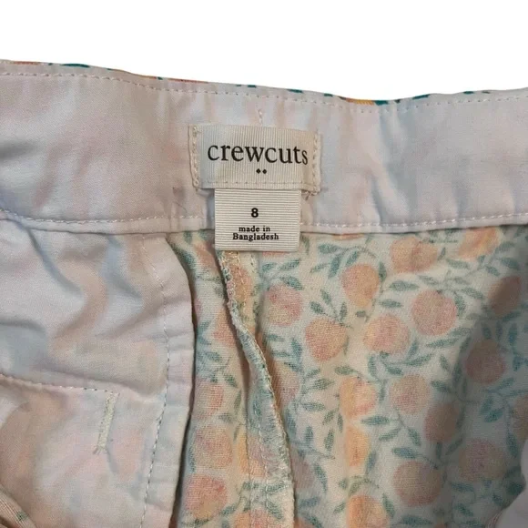 Crewcuts Girls’ Scalloped Shorts – Citrus Print, Size 8 - Picture 4 of 5